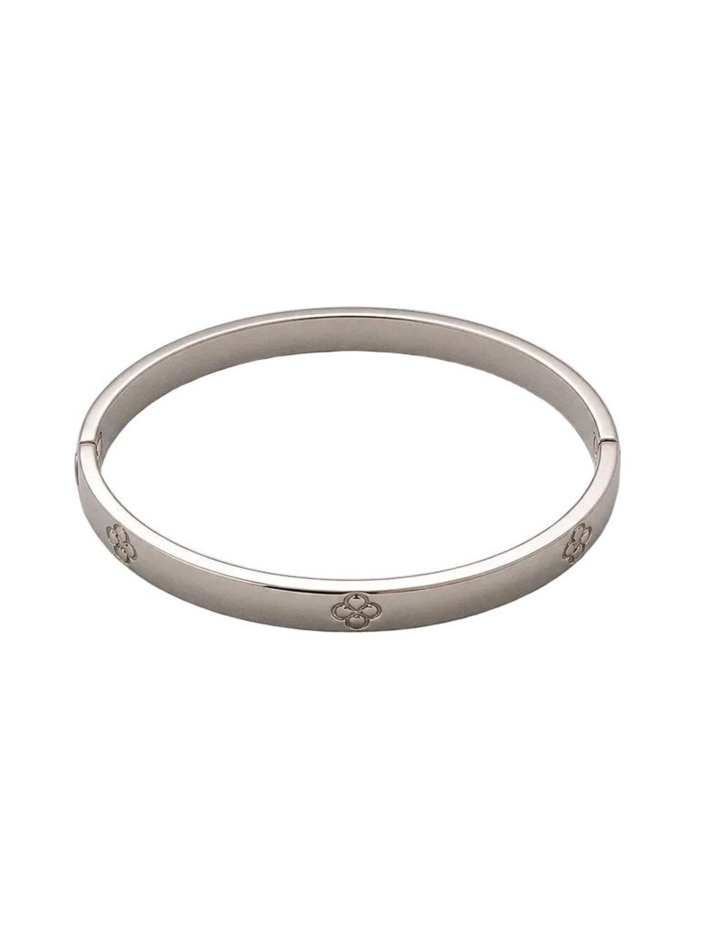 Stainless Steel Flower Symbol Bracelet for Everyday Wear